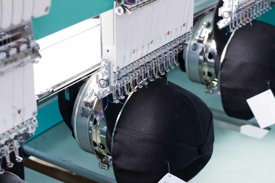 custom hat embroidery machine