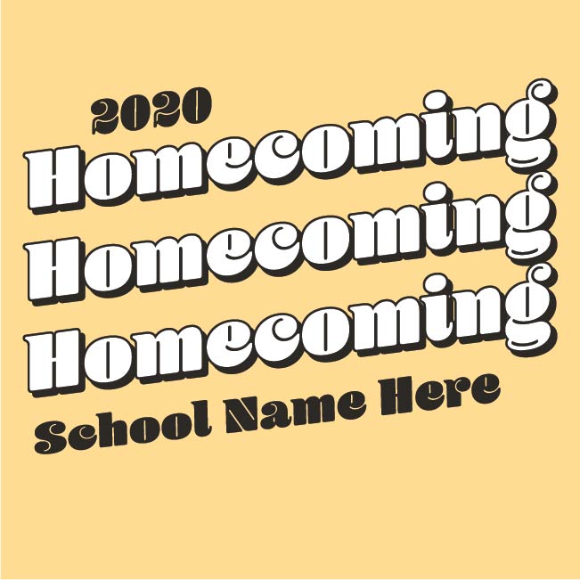 Retro Font Homecoming x 3 Customizable Homecoming T-Shirt